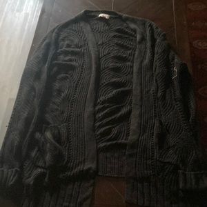 black SO cardigan